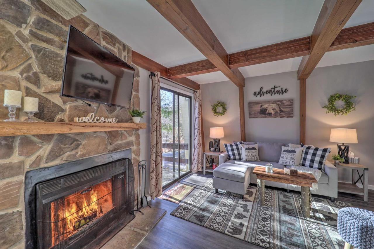Banner Elk Mountain Retreat With Deck And Fireplace Exteriör bild